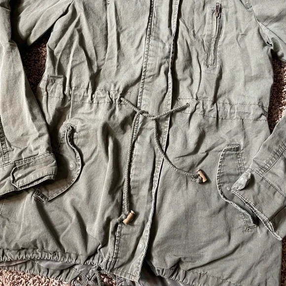 Ambiance medium army green utility jacket - Picture 7 of 12